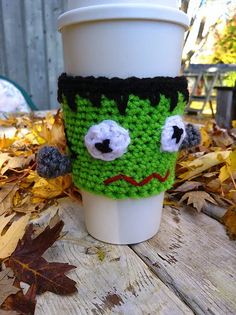 5-in-1 Halloween Cup Cozy Crochet Pattern