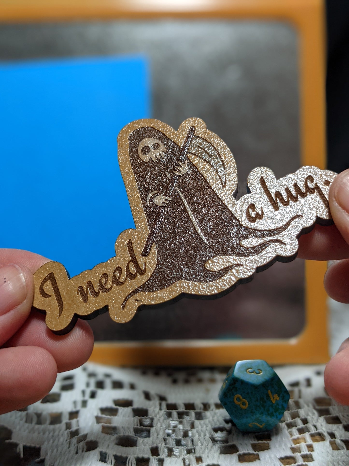 Death Needs a Hug Magnet