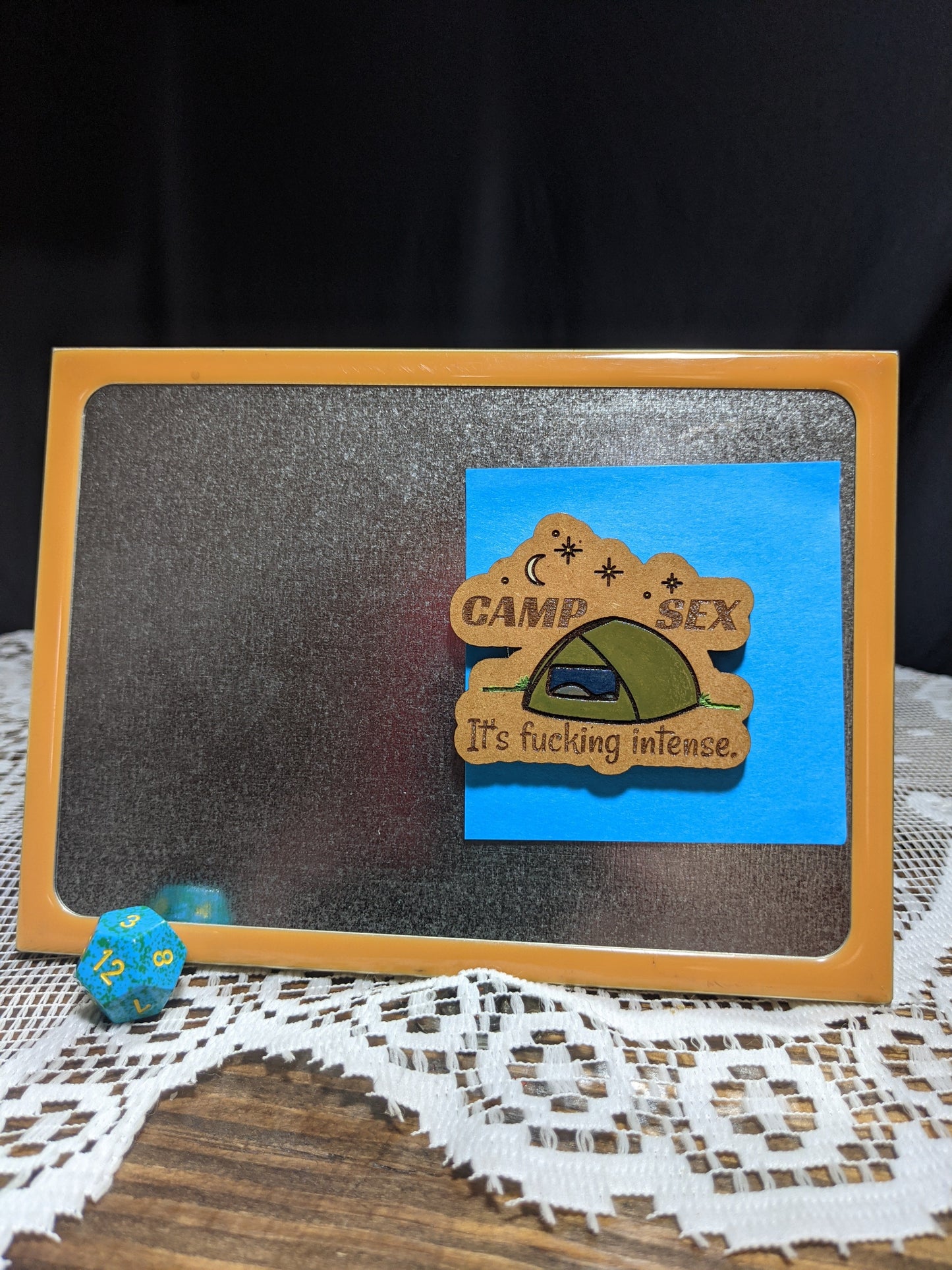 NSFW Camping Pun Parody Magnet