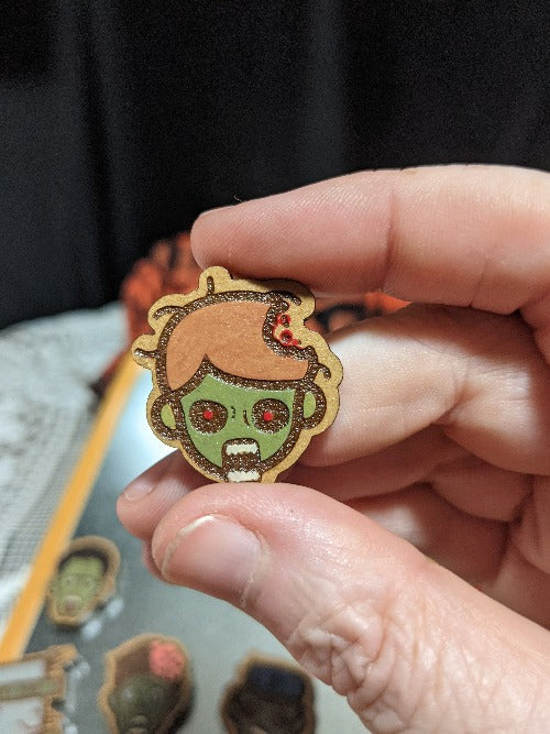 Tiny Zombie Magnets SET OF 10