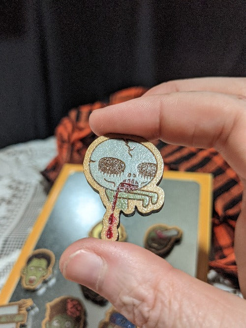 Tiny Zombie Magnets SET OF 10