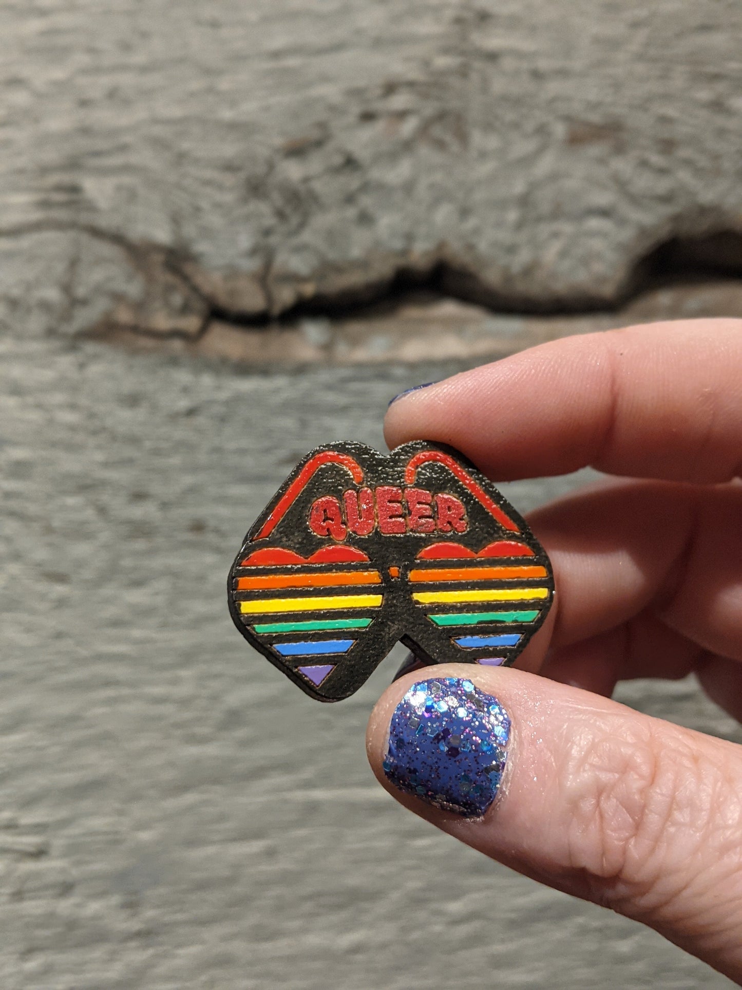 Queer Pride Pinback Button LGBTQ+