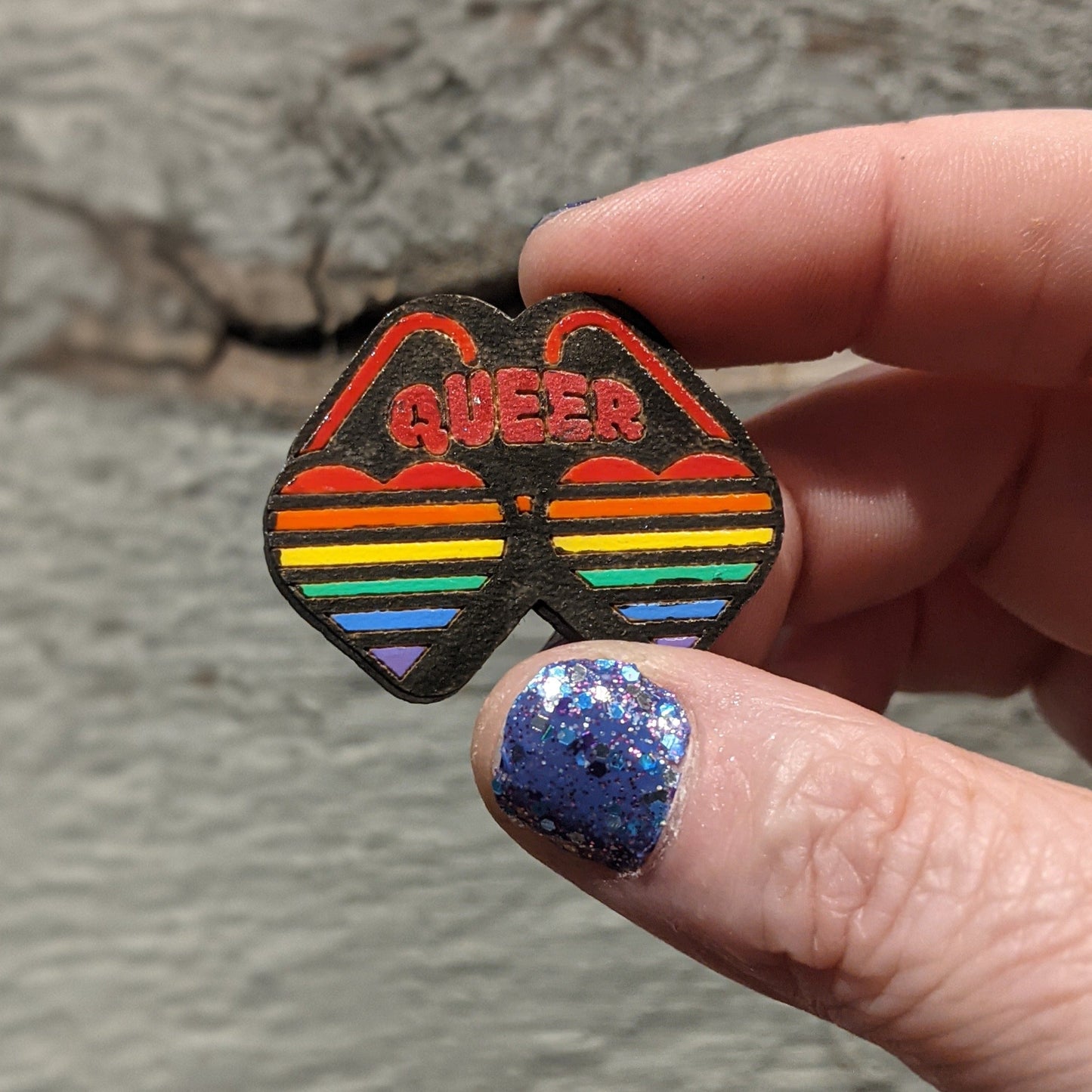 Queer Pride Pinback Button LGBTQ+