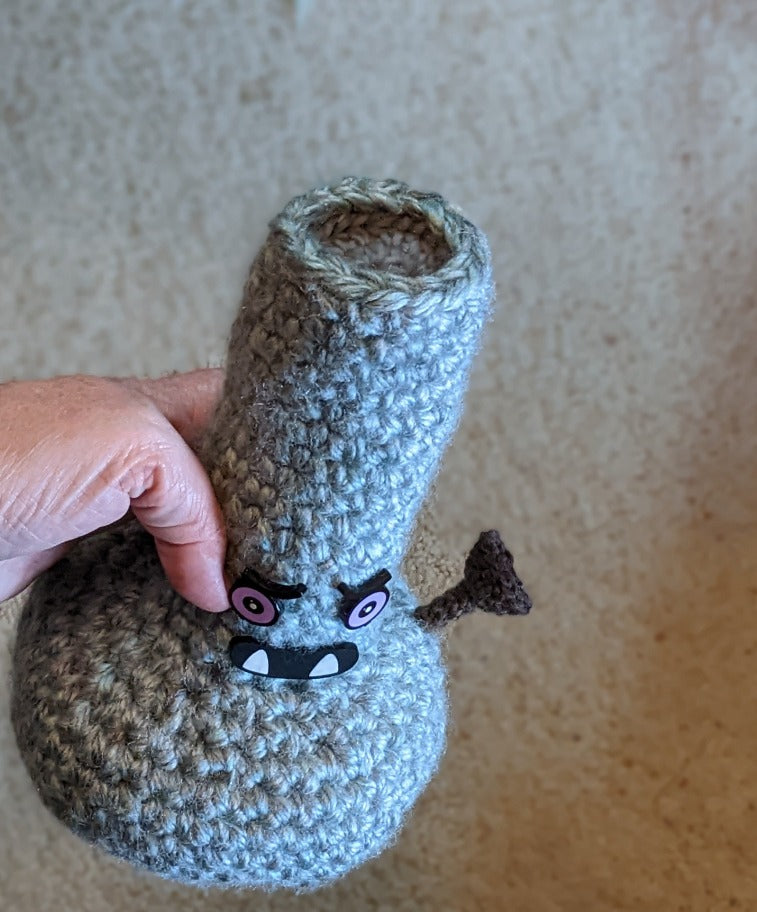 Toothy Monster Bong Crochet Plush Toy