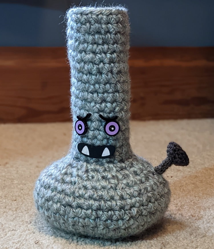 Toothy Monster Bong Crochet Plush Toy