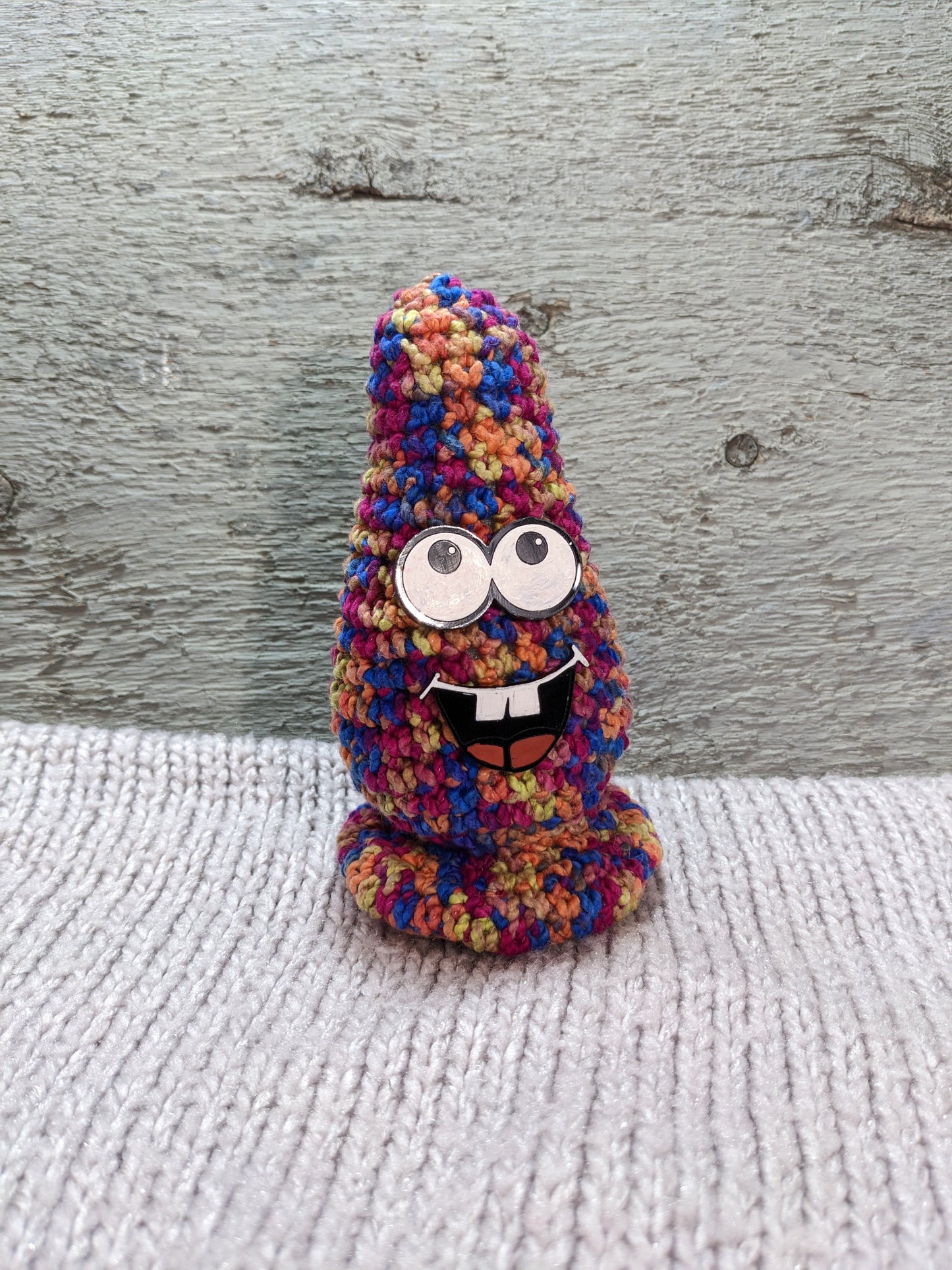 Toothy Butt Plug Monster Crochet Plush Toy