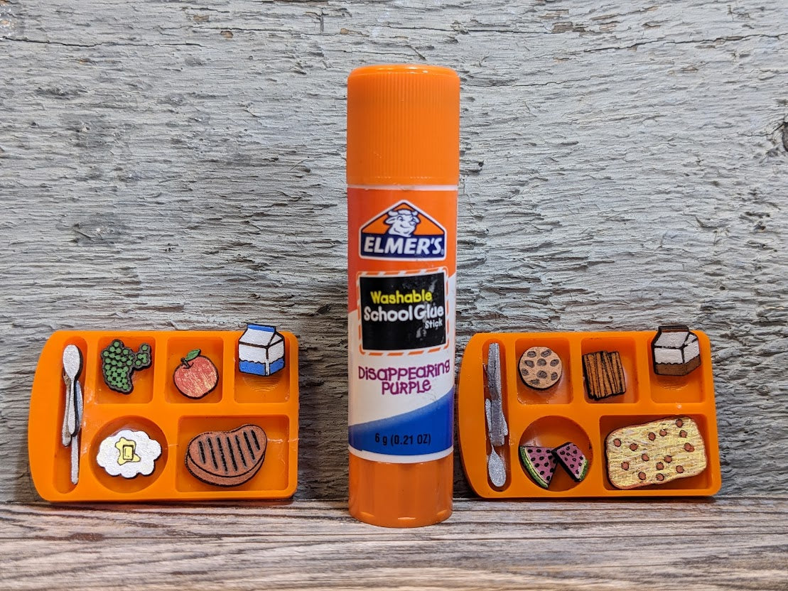 Miniature School Pizza Lunch Magnet