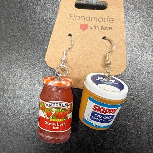 Strawberry PB&J Earrings