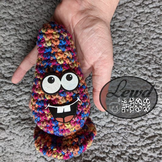 Toothy Butt Plug Monster Crochet Plush Toy