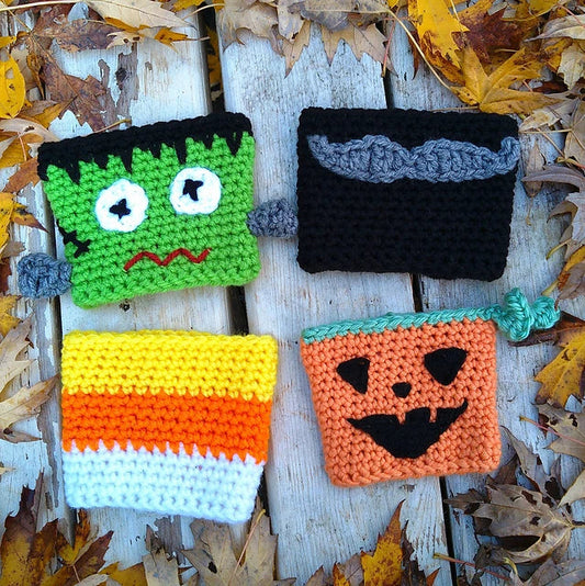 5-in-1 Halloween Cup Cozy Crochet Pattern