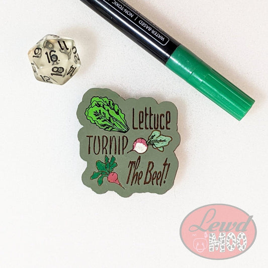 Lettuce Turnip the Beet Food Pun Magnet