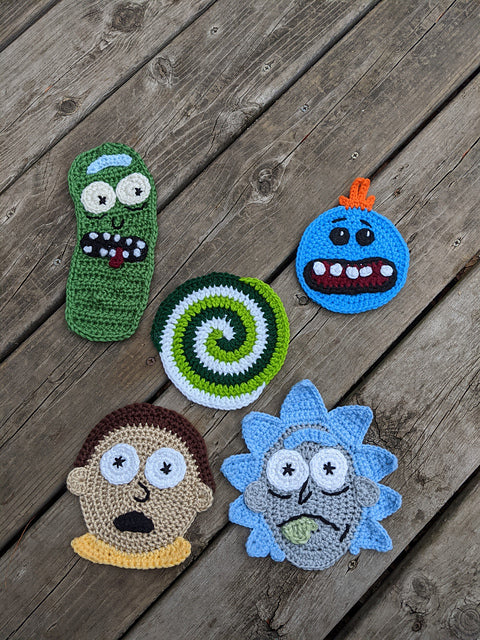 Rick and Morty Appliques Crochet Pattern