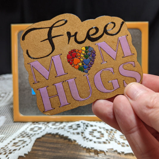 Free Mom Hugs Magnet
