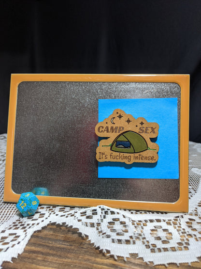 NSFW Camping Pun Parody Magnet