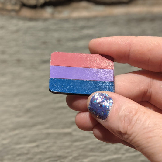Bisexual Pride Pinback Button LGBTQ+