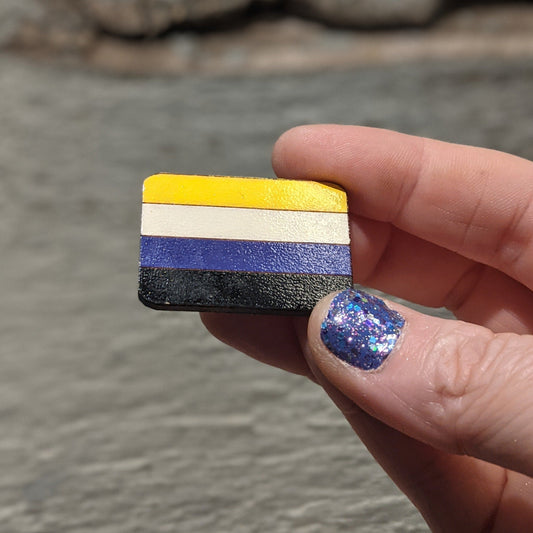 Non-binary Pride Pinback Button LGBTQ+