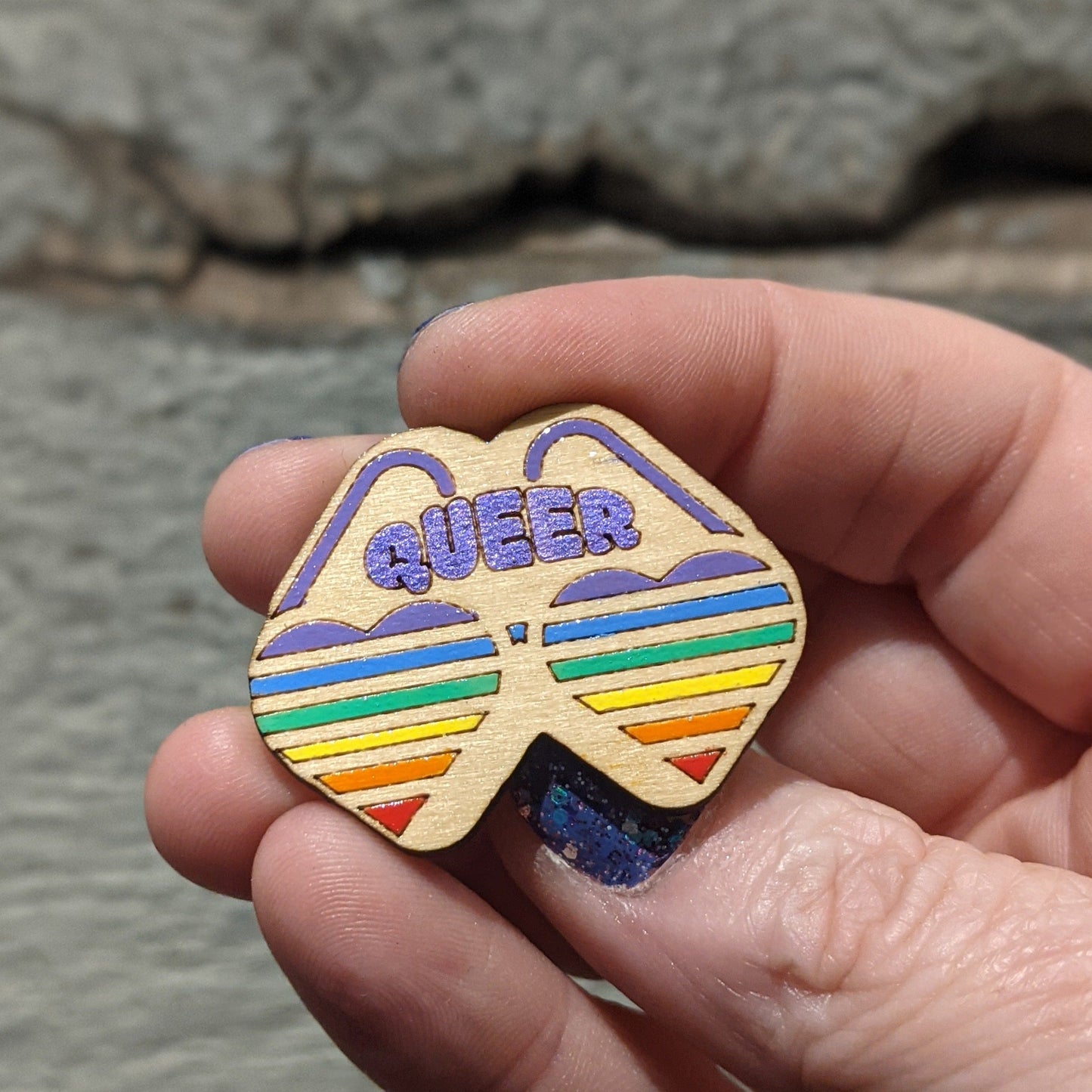 Queer Pride Pinback Button LGBTQ+