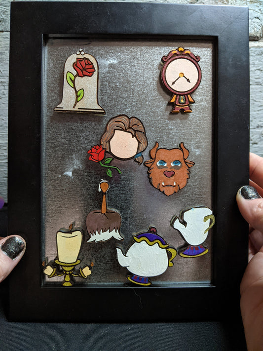Beauty & the Beast Magnet SET of 8