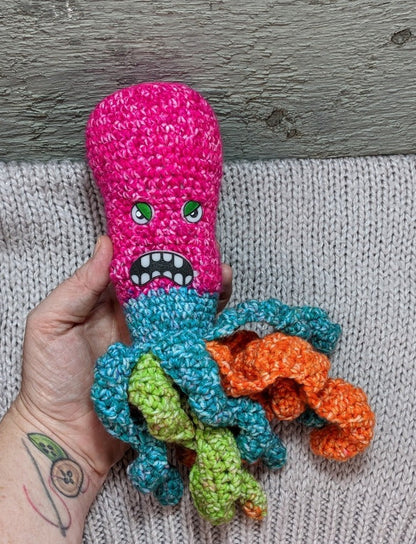 Disgruntled Cephalopod Crochet Plush Toy