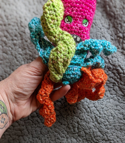 Disgruntled Cephalopod Crochet Plush Toy