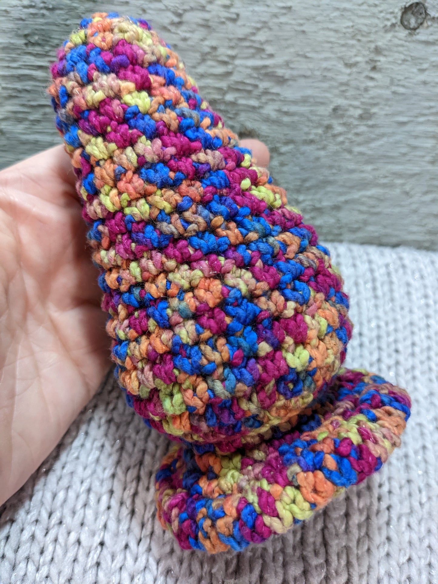 Toothy Butt Plug Monster Crochet Plush Toy