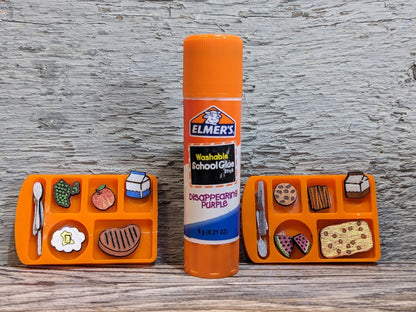 Miniature School Pizza Lunch Magnet