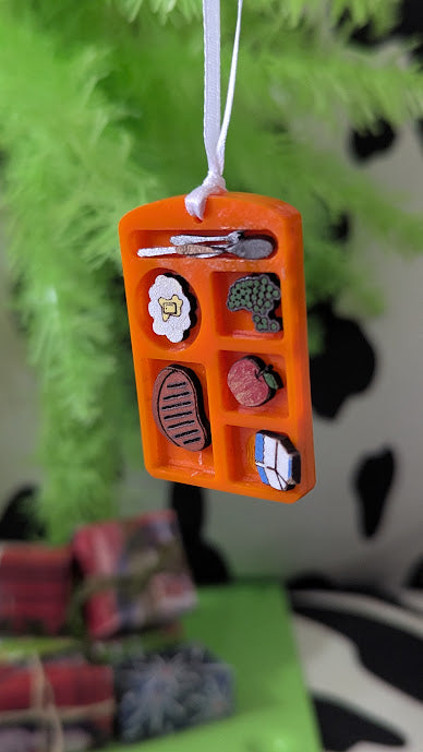 A Miniature Holiday Ornament School Hot Lunch