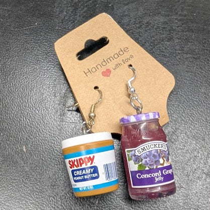 Grape PB&J Earrings