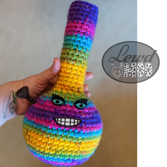 Rainbow Bong Crochet Plush Toy