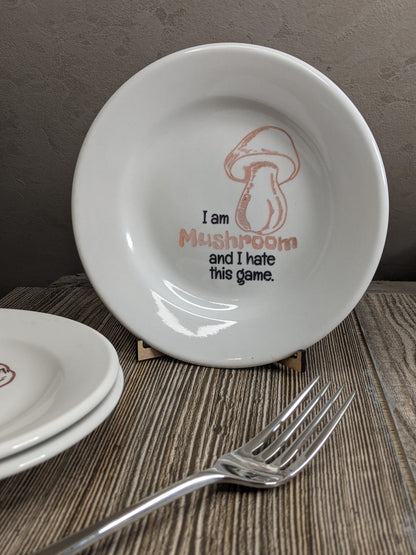 Inappropriate Appetizers Set of 3 Engraved Plates