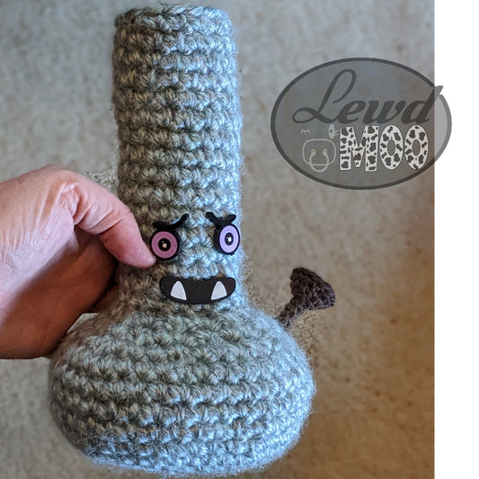 Toothy Monster Bong Crochet Plush Toy