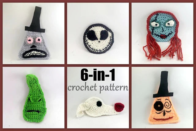 Nightmare Before Christmas Appliques Crochet Pattern